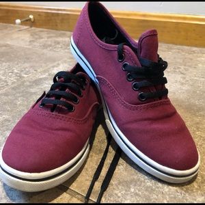 PORT ROYALE RED/BLACK low rise vans